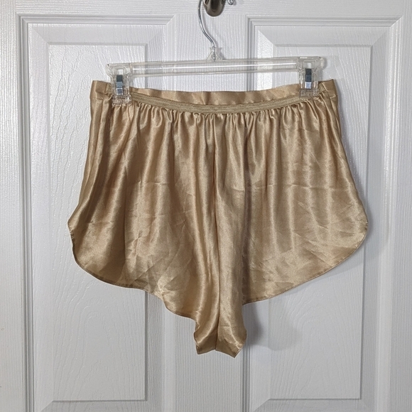 Vintage 80s‎ St. Michael Marks & Spencer Gold Satin Cami/Shorts Set - RARE SET - Picture 8 of 13